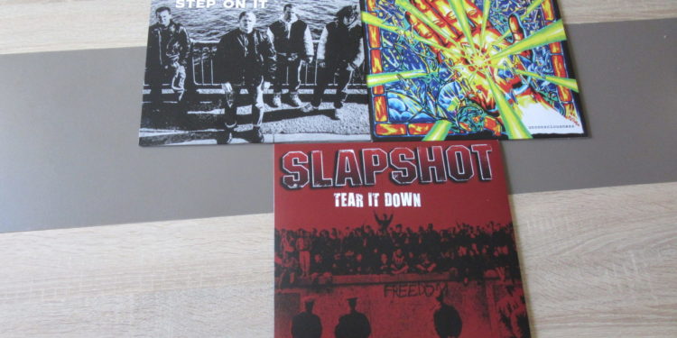 Slapshot - Tear it Down vs. Unconsiousness vs. Step on it col.Vinyl-LPs 1 Slapshot – Tear it Down vs. Unconsiousness vs. Step on it col.Vinyl-LPs