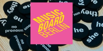 Collage Musicboard Berlin Logo + Foto © Camille Blake