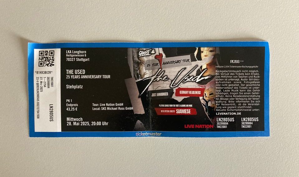The Used / Siamese am 28.05.2025 9
