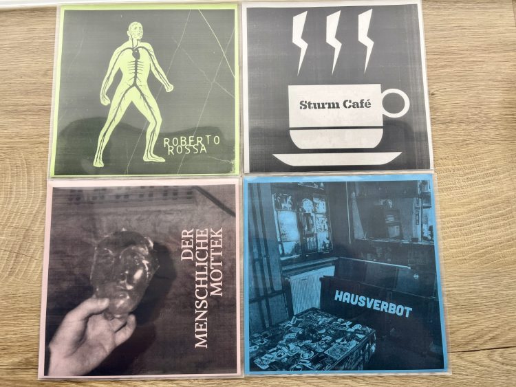 Roberto Rossa - A Immagina / Koka Kola Freiheit - Sturm Café / Der Mottek - Der Menschliche Mottek / Farbe Plakate - Hausverbot 1 Nancy Records